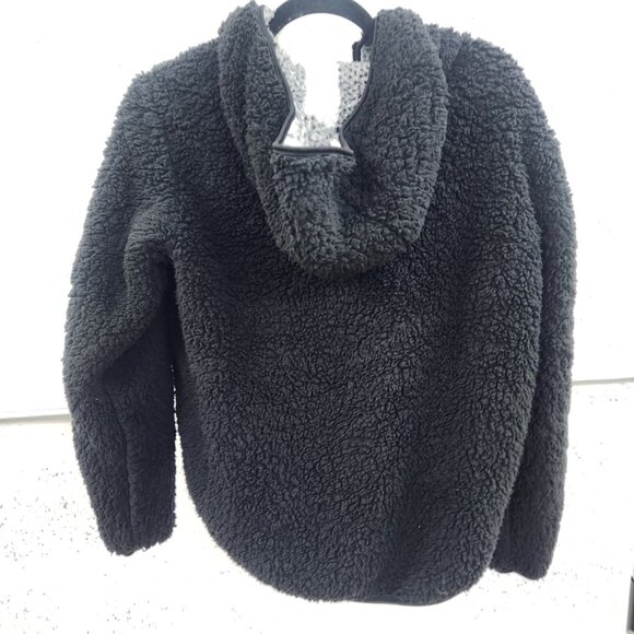 NWT Weatherproof Reversible Sherpa Zip Hoodie Black/White Buffalo Plaid Size S - Picture 11 of 16